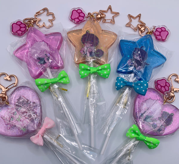 Danganronpa Custom Lollypop keychains 2"